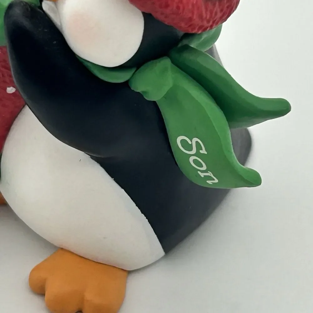 Hallmark Keepsake Ornament Christmas Son Penguin with Stocking Candy Cane 2003